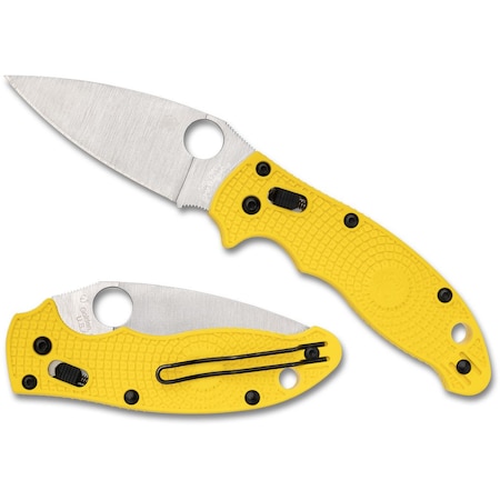 Spyderco 2024 Spyderco Reveal 14, Manix 2 Salt Yellow Lightweight Cpm Magnacut, Plain Edge SPY-C101PYL2